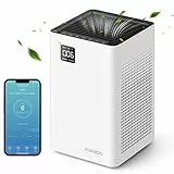 KALADO Purificatori d'aria per la casa, grandi stanze fino a 1300 mq, Smart WiFi Alexa Control e PM2.5, filtro H13 a basso rumore rimuove fino al 99,97% di particelle