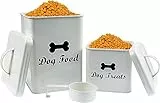 MSYU Contenitore per dolcetti e alimenti per animali domestici con cucchiaio da portata e coperchio - Scatole di stoccaggio ermetiche per dolcetti per cani, casa comodo da portare
