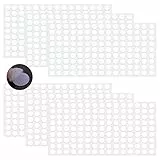 1080 Pezzi Tondini Adesivi Tondo, 540 Coppie 10 mm Adesivo Tondo Punti Autoadesivi, Gancio e Anello Nastro Puntini Auto Adesivo per Decorazioni da Parete Foto Oggetti Per Tutte le Superfici