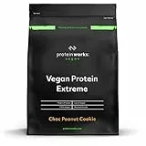 Protein Works - Proteina Vegana Extreme In Polvere - 100% a Base Vegetale - 5 Fonti Proteiche ​​- Vitamine e Minerali Aggiunti - 14 Agitare - Biscotto Arachidi & Cioccolato - 1kg