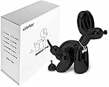alslovkar Statua a forma di cane con palloncino, decorazione per la casa, moderna scrivania e ufficio, decorazione per la casa, accessori per il soggiorno, figure di animali (Dipinto-Nero)