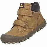 Mishansha Ragazzi Ragazze Scarpe da Escursione Respirabile Comodo Bambini Scarpe da Trekking Antiscivolo All'aperto Arrampicata Sneaker, Bambino Marrone 37