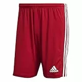 adidas Squadra 21, Pantaloncini da Calcio Uomo, Team Power Rosso/Bianco, S