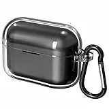 Geekria Custodia in TPU compatibile con Sony LinkBuds S True Wireless Earbuds, custodia protettiva con gancio portachiavi, porta di ricarica accessibile (trasparente)