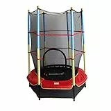 MaxxGarden Trampolino da interno per bambini, da 140 cm, con pali imbottiti e coperture per bordi