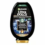 Garnier Ultra Dolce Carbone Magnetico, Balsamo Purificante e Idratante, 97% Origine Naturale, per Cute Grassa e Lunghezze Secche, Senza Siliconi, 250 ml