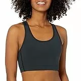 Amazon Essentials Active Sculpt Reggiseno Sportivo con Dorso a Vogatore e Sostegno Medio Donna, Nero, XL