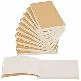 NOBRAND - 10 libri a libro vuoti per bambini e adulti, 10 x 2,3 cm, 90 fogli senza sbavature di carta da disegno per bambini e adulti