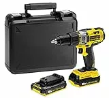 Stanley Fatmax Fmc625D2-Qw Trapano Avvitatore A Percussione 108 W, Nero Giallo, ‎23 x 5.5 x 22 cm 1.8 Kg