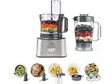 Kenwood Multipro FDM301SS Robot da cucina con 2 velocità di Lavorazione+Pulse, Ciotola da 1.2L, Frullatore da 1,2L, 3 Dischi in acciaio, sbattitore doppia frusta, Spremiagrumi