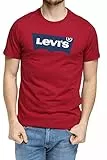 Levi's Maglietta Graphic Crewneck, T-shirt Uomo, Bw Color Extension Rumba Red, S