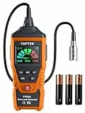 Rilevatore di Gas, TopTes PT520A Rilevatore di Gas Naturale con Sonda da 43.5 cm per rilevando perdite di gas combustibile come il Propano (3 batterie AAA incluse, Manuale Utente Italiano) - Arancia