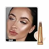 Lucoss Contour Wand Illuminante Viso Makeup Correttore Stick Liquido Blush in Crema con Applicatore Cuscino,Fard Crema Naturale Miscelabile