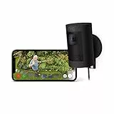 Videocamera di sicurezza Ring Stick Up Cam Elite HD, con sistema di comunicazione bidirezionale, colore nero, compatibile con Alexa