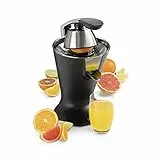 Princess Spremiagrumi Elettrico Citrus, 300 W, Acciaio Inossidabile, Nero Opaco, Esclusiva Amazon, [Esclusiva Amazon]