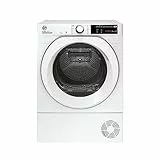 Hoover NDE H8A2TCEXS-S - H-Dry 500, Asciugatrice a Pompa di Calore, 8 kg, Carica Frontale, Partenza Ritardata, Connessa Wifi, Classe A++, Bianca