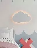 Partenopeautensili® Applique a led lampada per interno moderna luce da parete a muro lampada 9W 630 Lumen illuminazione by universo (Nuvola, Cambia 3 tonalità luce Bianca)