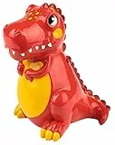 moses. Salvadanaio T-Rex, salvadanaio a forma di dinosauro, per bambini, in poliresina, 40246, rosso, taglia unica