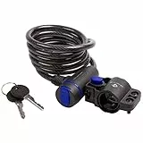 M-Wave Catena antifurto a spirale, Nero -, 8x1500 mm