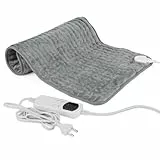 Cuscino Termoforo 76 * 40cm, Termoforo Elettrico per Alleviare i Dolori alla Schiena, alla Spalla e Alle Ginocchia, Cuscinetto Riscaldante Elettrico con Riscaldamento a 6 Velocità e Timer a 4 Velocità