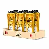 Schwarzkopf Gliss, Shampoo Olio Nutriente, Lucentezza Naturale, Nutrimento e Morbidezza, per Capelli Fragili e Sfibrati, con Acido Oleico e Olio di Marula, Confezione da 6 Pezzi x 250 ml