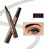 Onlyoily Matita per Sopracciglia Liquida，3D Penna Matita per Sopracciglia ，impermeabile Tinta Gel per Inchiostro Con Quattro Punte, Durevole, Look Naturale Marrone