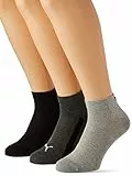 PUMA QUARTER, Calzini, Unisex - Bambini e ragazzi, Nero (Black), 31-34