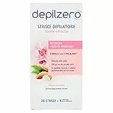 Depilzero Strisce Depilatorie per Gambe e Braccia, 20 Pezzi