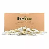 Cotton Fioc | Cotton Fioc ecologici| Tamponi di Cotone| Bastoncini in legno | Eco Friendly | Confezione di Cartoncino Riciclato|Biodegradable | 800 pezzi| Bamboo