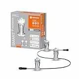 LEDVANCE Luce da giardino a LED intelligente con tecnologia WiFi, pacchetto di estensione con 3 punti LED per esterno, colori RGB modificabili, compatibile con Google e Alexa, SMART+ GARDEN DOT EXT