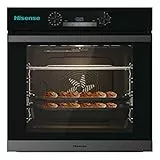Hisense BSA65226AB, Forno Multifunzione Termoventilato con aggiunta Vapore, Cavità XXL 77L, Pulizia Acqua Clean, 13 funzioni di cottura (tra cui pizza 300 °C e Cottura AirFry)
