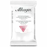 Alkagin Salviettine Detergenti e Rinfrescanti per l'igiene intima in morbidissimo tessuto a base di Calendula, Malva e Tiglio, pH leggermente alcalino, Senza alcool, Pack di 15 Salviette