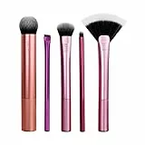 Real Techniques, set completo di pennelli per make up viso Artist Essentials, per look ispirati ai make up artist