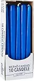 Risthò 56213_87 Candele Coniche Blu Navy, Diametro 2.2 cm, Altezza 25 cm, 10 pezzi
