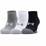 Under Armour UA Heatgear Locut, Calzini Unisex, Steel / White / White , L, 3 paia