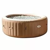 Intex 28426 Pure Spa Bubble Therapy, 196 x 71 cm 4 Posti, Sabbia, Con Pompa, Riscaldatore, Sistema Purificazione Acqua, Beige Classic