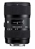 Sigma 210955 Obiettivo 18-35 mm-F/1.8 (A) AF DC HSM, Attacco Nikon, Nero