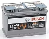 Bosch Automotive S5A08, Batteria Per Auto, 70A/H, 760A, Tecnologia Agm, Adattato Per Veicoli Con Sistema Start/Stop, ‎27.8 x 17.5 x 19 cm, 20.09 Kg