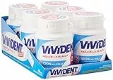 Vivident Xylit Chewing Gum Senza Zucchero, Gusto Menta, Confezione da 6 Mini Barattoli, 46 Gomme da Masticare Ciascuno