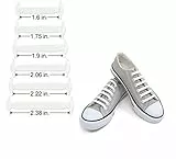 takestop® Lacci Laccio Elastici Impermeabili in Silicone Stringhe Piatti Piatto per Scarpe Stringhe Colorate Stivali Scarpe Resistenti (Bianco)