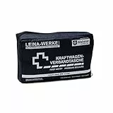 LEINA-WERKE 11001 Kit di Pronto Soccorso per Veicoli a Motore Compatto Senza Velcro, Blu/Bianco