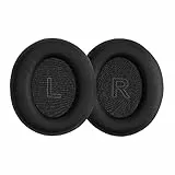 kwmobile 2x Cuscinetto Cuffie Compatibile con Anker Soundcore Life Q35 / Q30 Pad - Cuscinetti Ricambio Cuffie Over Ear Simil Pelle - nero