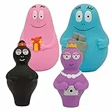 Barbapapà, Set con 4 Personaggi alti 8 cm, per bambini da 12 mesi, Giochi Preziosi, Multicolore, BAP06000