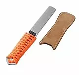 SHARPAL 181N Pietra diamantata bifacciale per affilare con Faccia in pelle |Grana grossa 325/Grana extra fine 1200|Affilacoltelli e asce