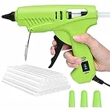 Pistola Colla a Caldo Incollatrice Professionale - 60/100W taglia larga Preriscaldamento rapido con 30pcs Stick di Colla 11mm per Fai da e Progetti Artigianali Casa Riparazioni Imballaggio