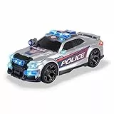Dickie Toys - Auto Street Force motorizzata della polizia, giocattolo, bagagliaio apribile, con luci e suoni, incluse batterie, 33 cm, unISEX, Bambini, a partire dai 3 anni