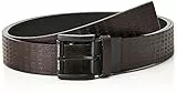 ARMANI EXCHANGE Leather, Fibbia Classica Cintura, T. Moro/Black, Taglia Unica Casual