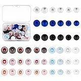 48 Pezzi Gommini di Ricambio in Silicone, Auricolari di Ricambio, Tappi per Orecchie in Silicone, Cuscinetti Cuffie Auricolari di Ricambio per Auricolari in-ear, 3 Taglie