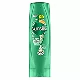 Sunsilk, Balsamo Ricci da Sogno, Balsamo per Capelli Ricci Definiti ed Elastici, Formula Active Fusion Arricchita con Olio di Macadamia, Elastina e Biotina per Capelli Visibilmente Sani, 350ml