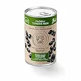 GUSTO SANO FAGIOLI TONDINI NERI BIOLOGICI. Legumi 6 pacchi da 400 Gr. Fagioli in scatola Bio, lessati e reidratati, non OGM